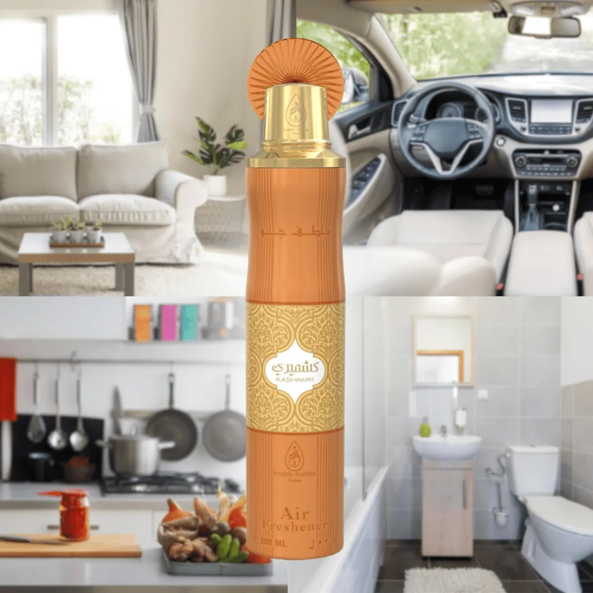 French Arabian Perfume Kashmiri 300ml Premium Air Freshener Spray.